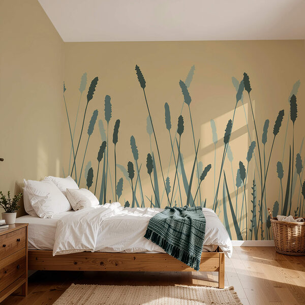 Απαλά πράσινα κύματα που λικνίζονται με χάρη