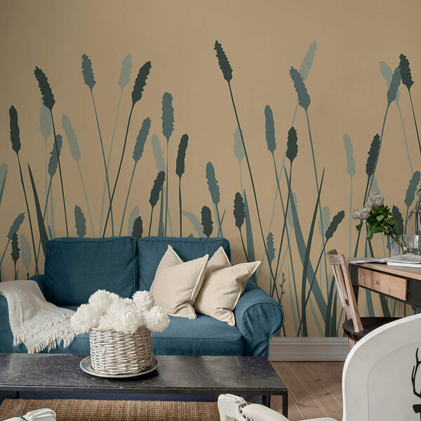 Απαλά πράσινα κύματα που λικνίζονται με χάρη