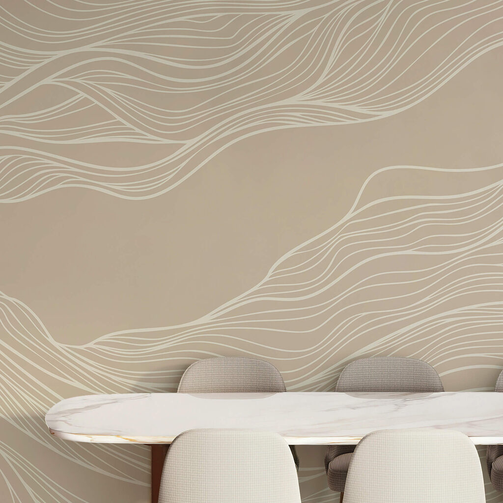 Λευκές γραμμές σε καφέ φόντο