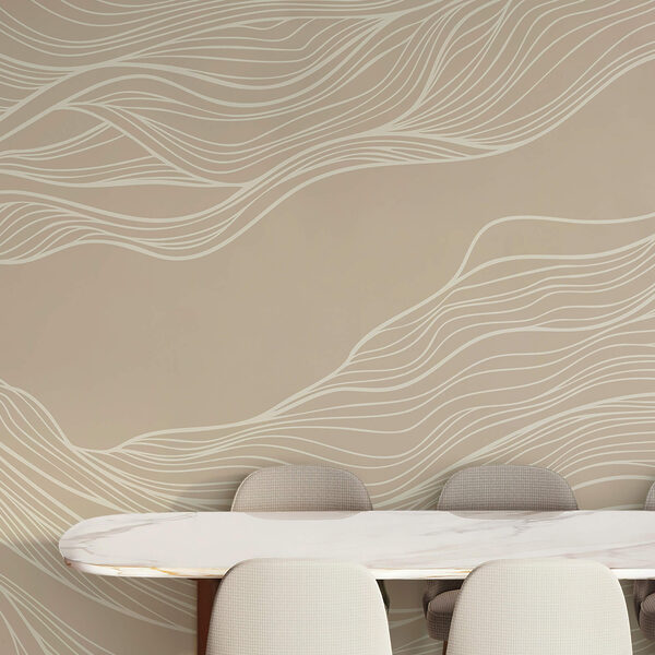 Λευκές γραμμές σε καφέ φόντο