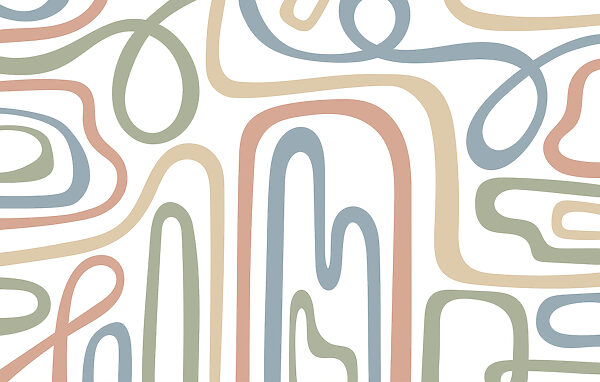 Colorful lines on a white background Colorful lines on a white background