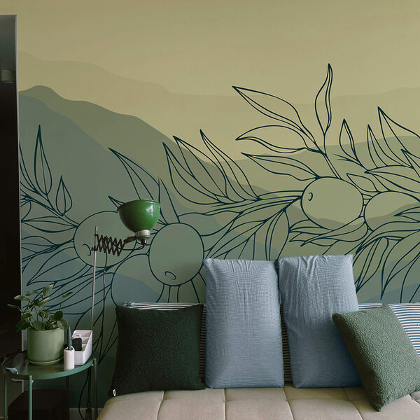 Σχέδιο ενός κλαδιού με καρπούς