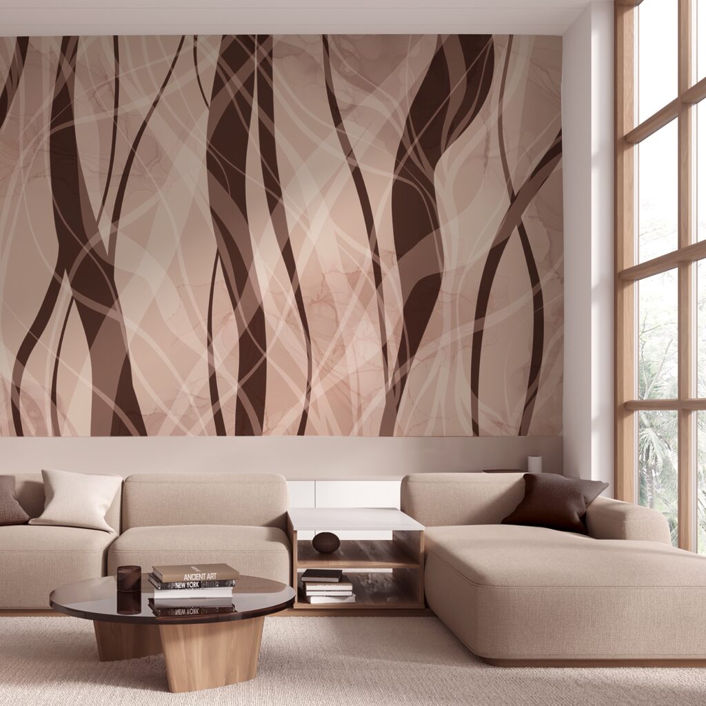 Απαλά κύματα σε ζεστούς γήινους τόνους