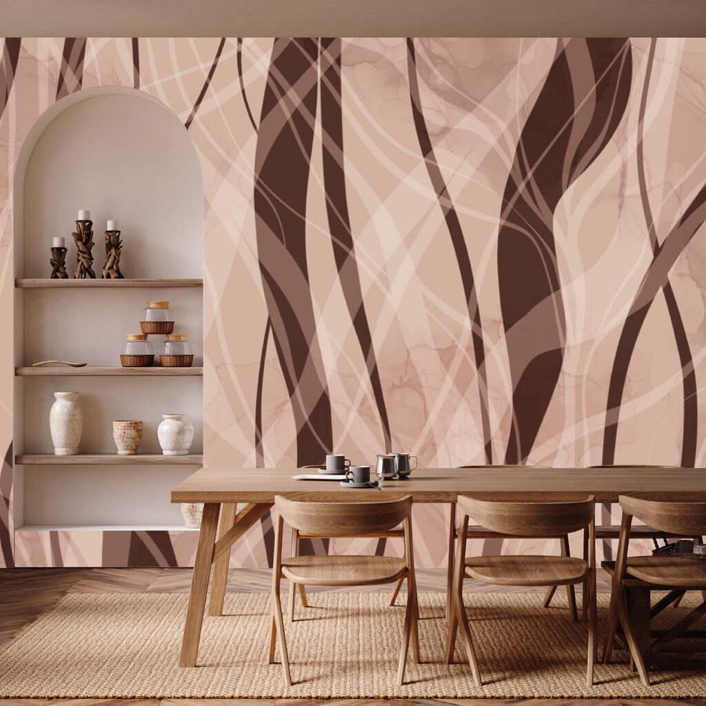 Απαλά κύματα σε ζεστούς γήινους τόνους