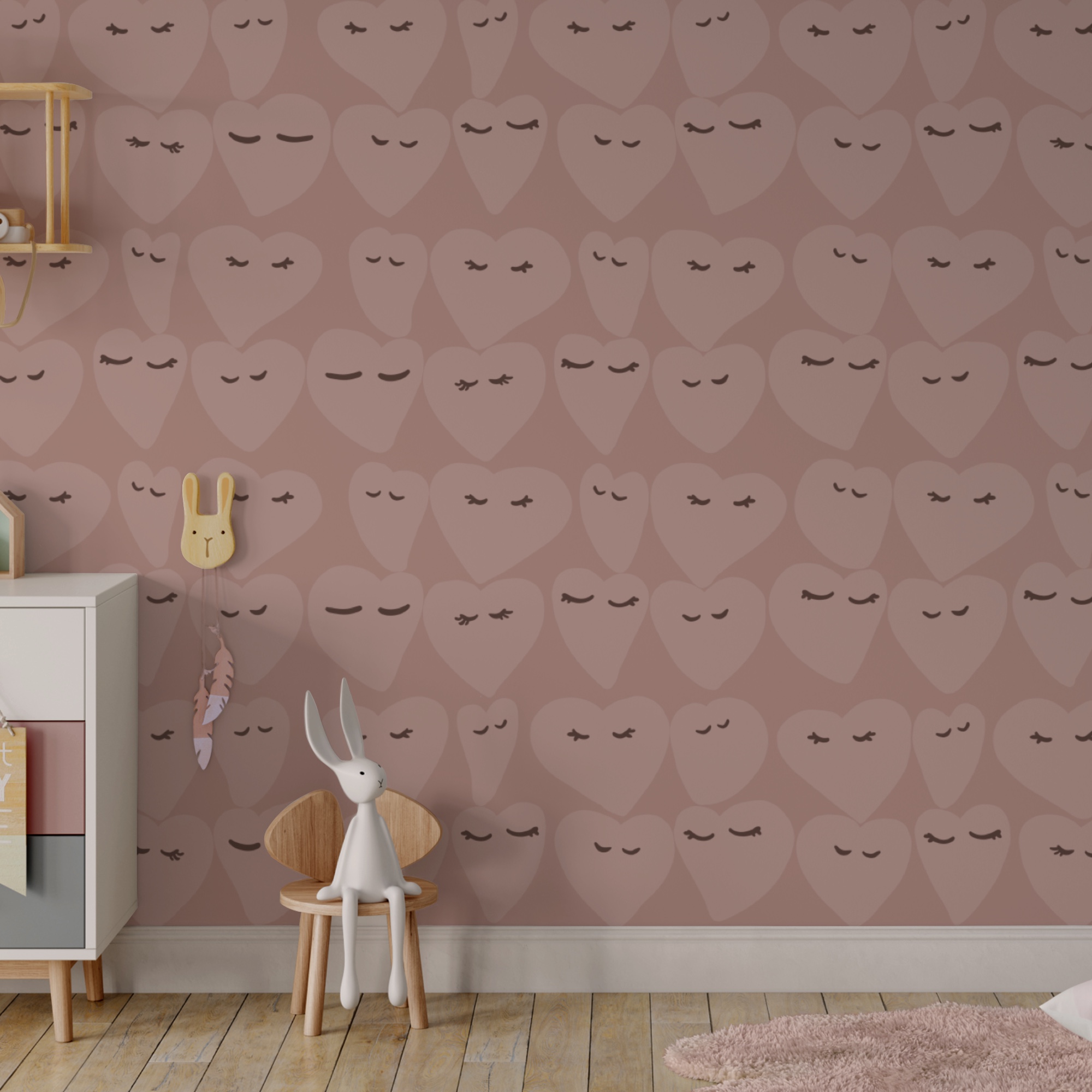 Σχέδια καρδιάς με παιχνιδιάρικες εκφράσεις