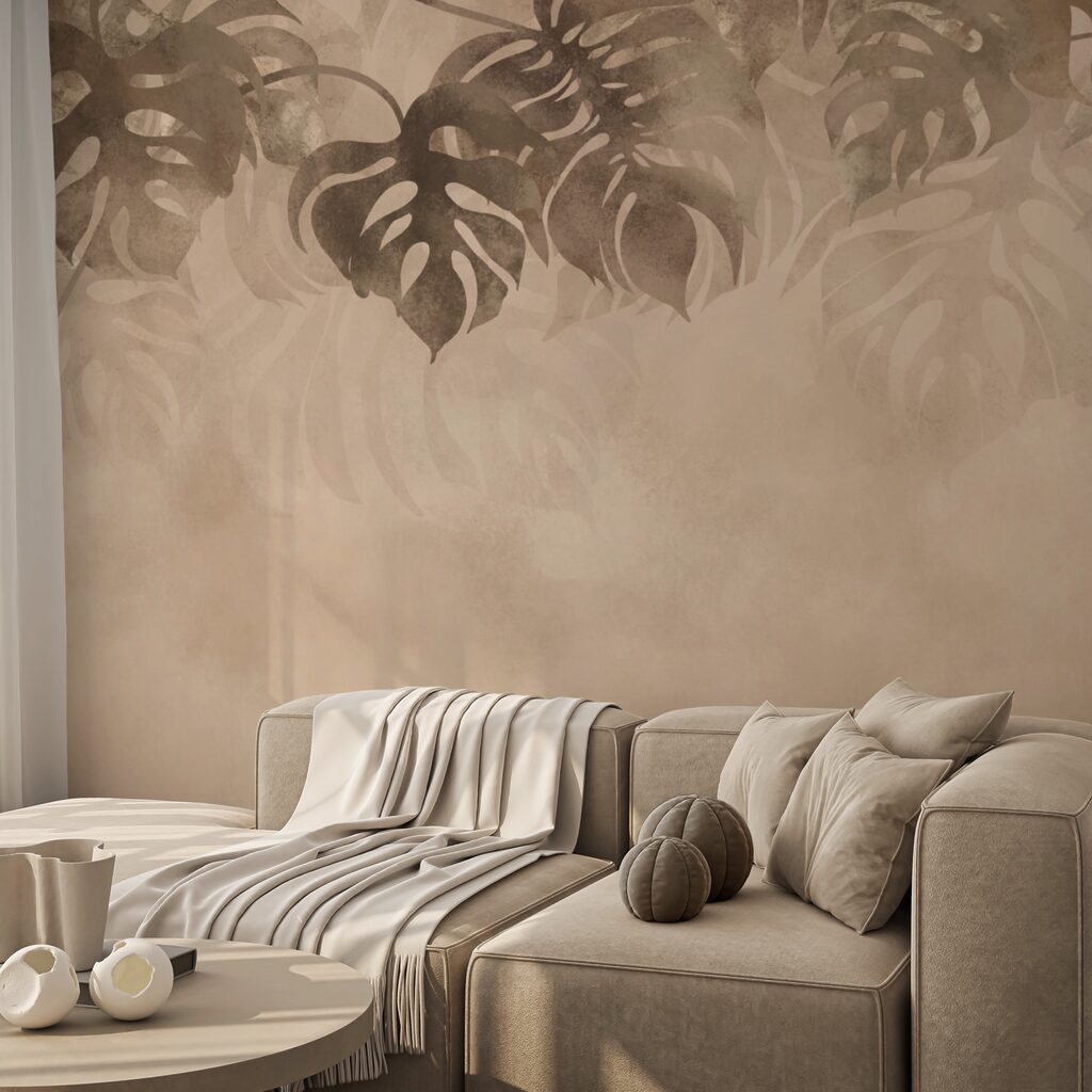 Κομψό φύλλωμα σε απαλό φόντο