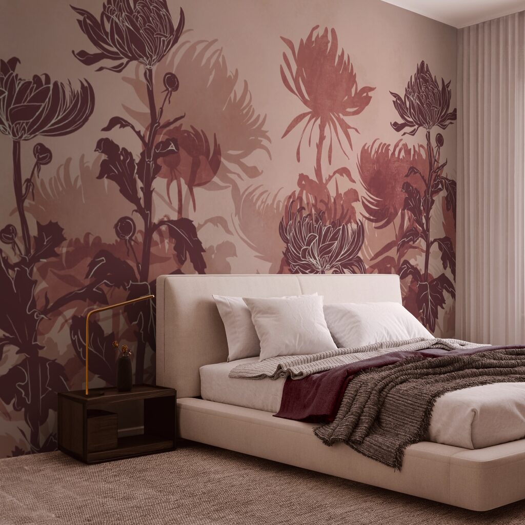 Σχέδιο λουλουδιών και φύλλων