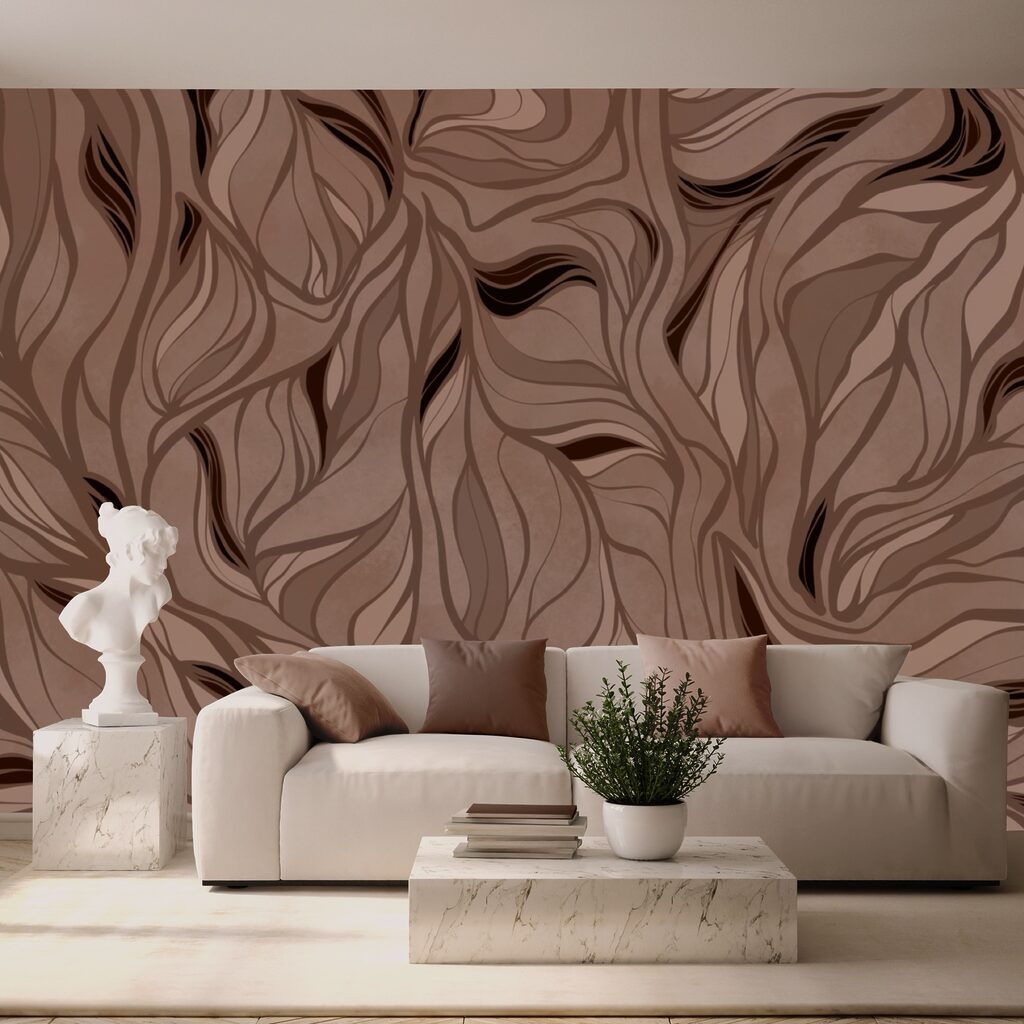 Καφέ και μαύρο μοτίβο