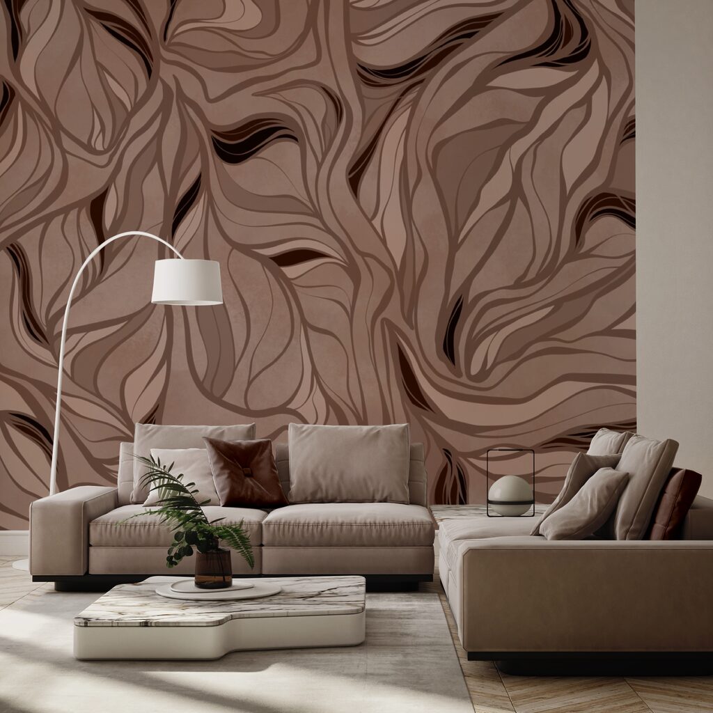 Καφέ και μαύρο μοτίβο