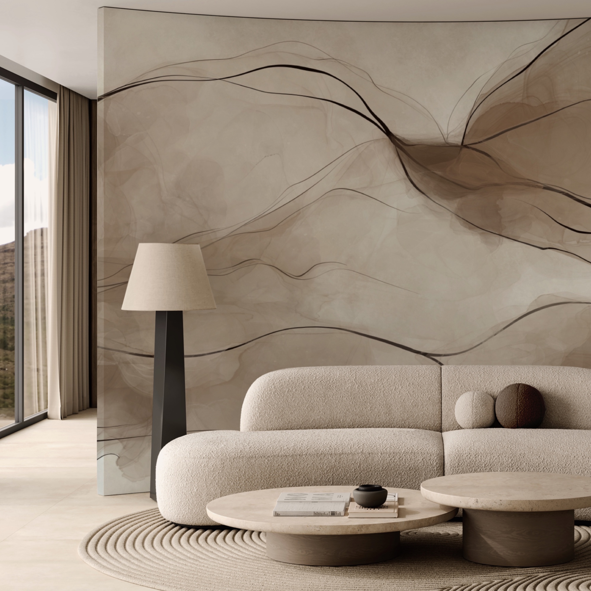 Αιθέρια κύματα ρέοντος χρώματος