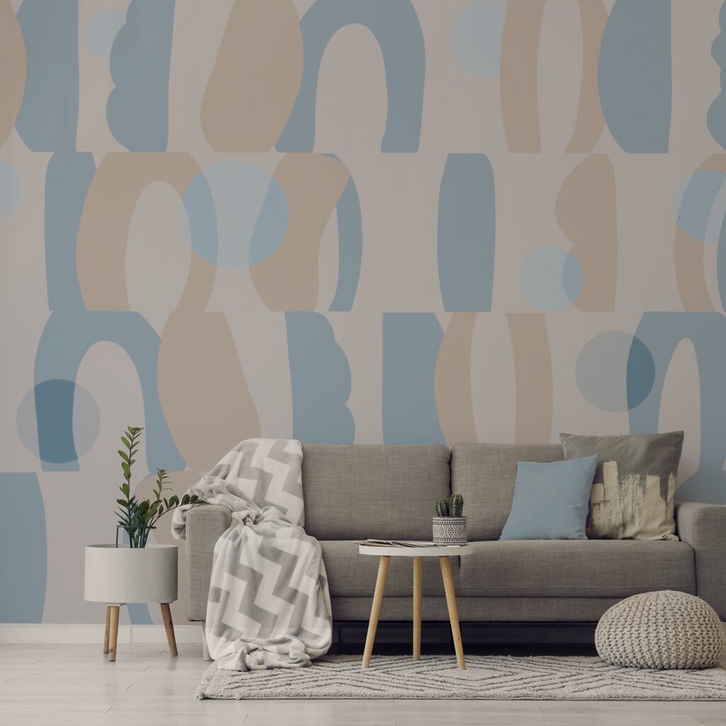 Μοτίβο διαφορετικών σχημάτων και χρωμάτων