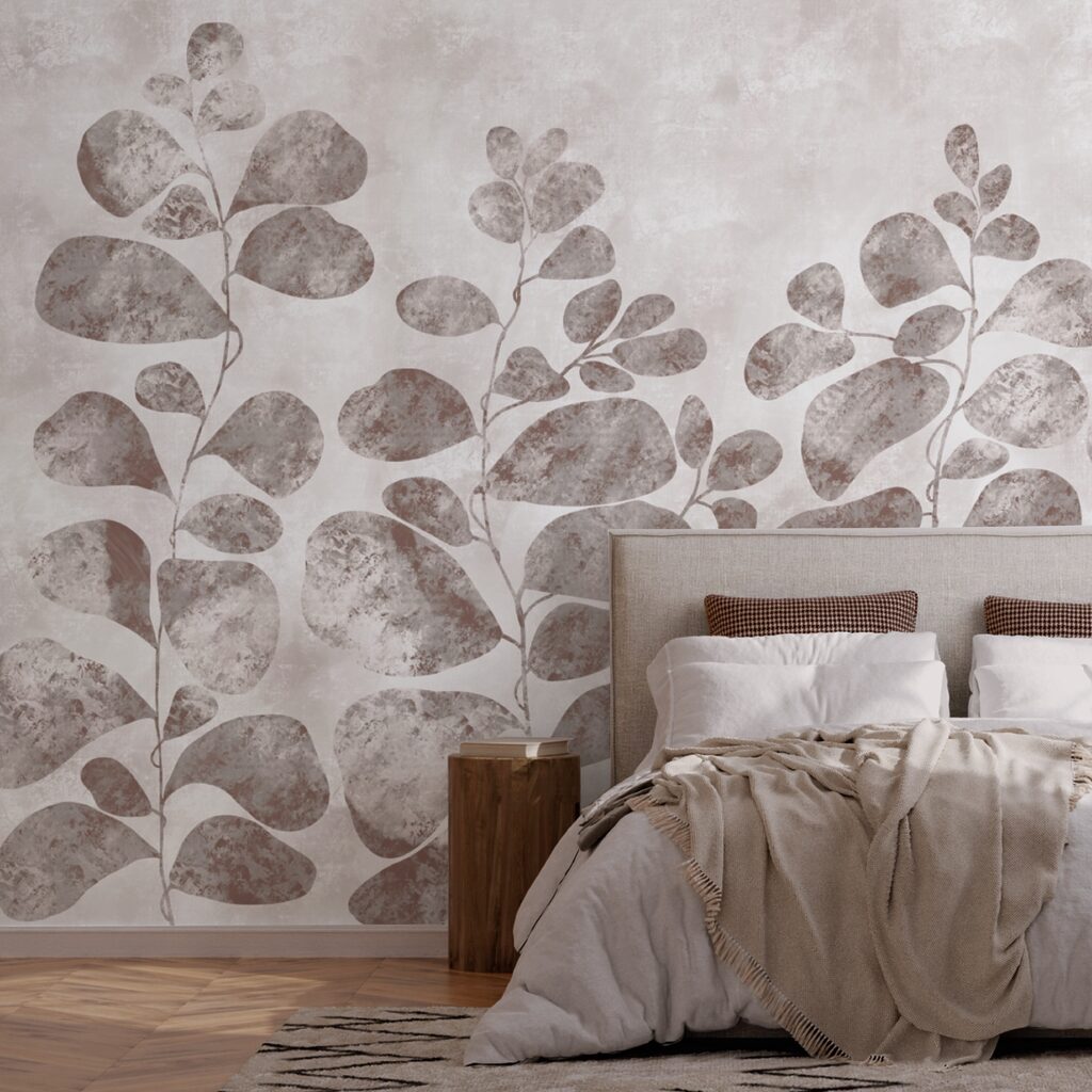 Μαλακά φύλλα σε σιωπηλό φόντο