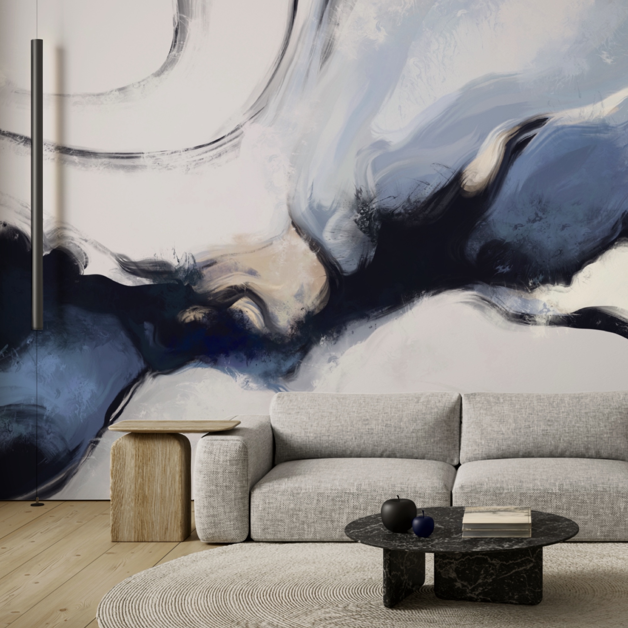 Αφηρημένα κύματα σε απαλούς τόνους