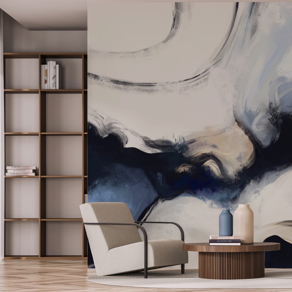 Αφηρημένα κύματα σε απαλούς τόνους