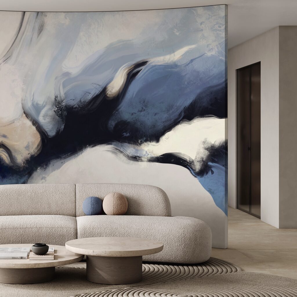 Αφηρημένα κύματα σε απαλούς τόνους