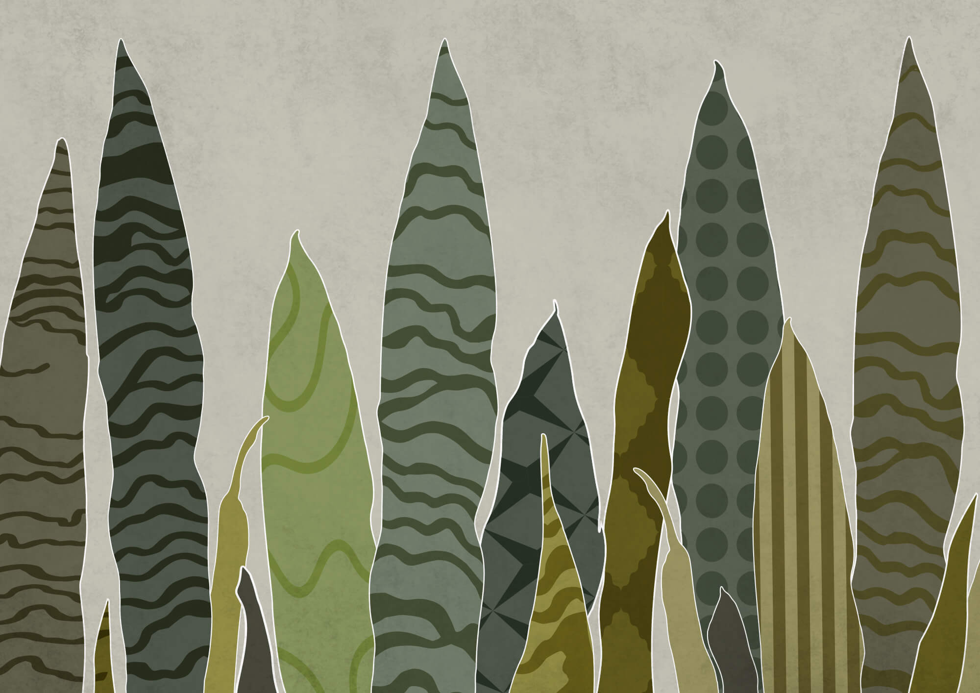 Group of green leaves