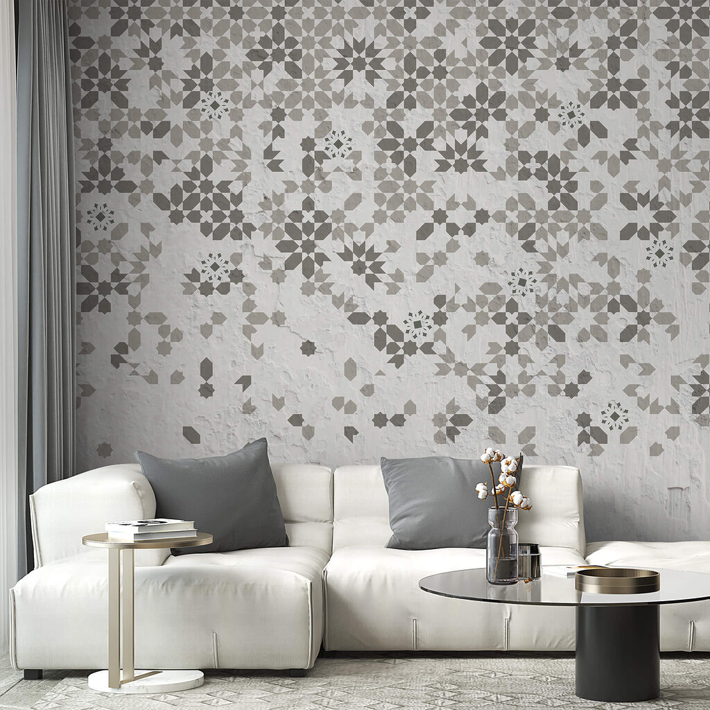 Τοίχος με πολλά διαφορετικά μοτίβα