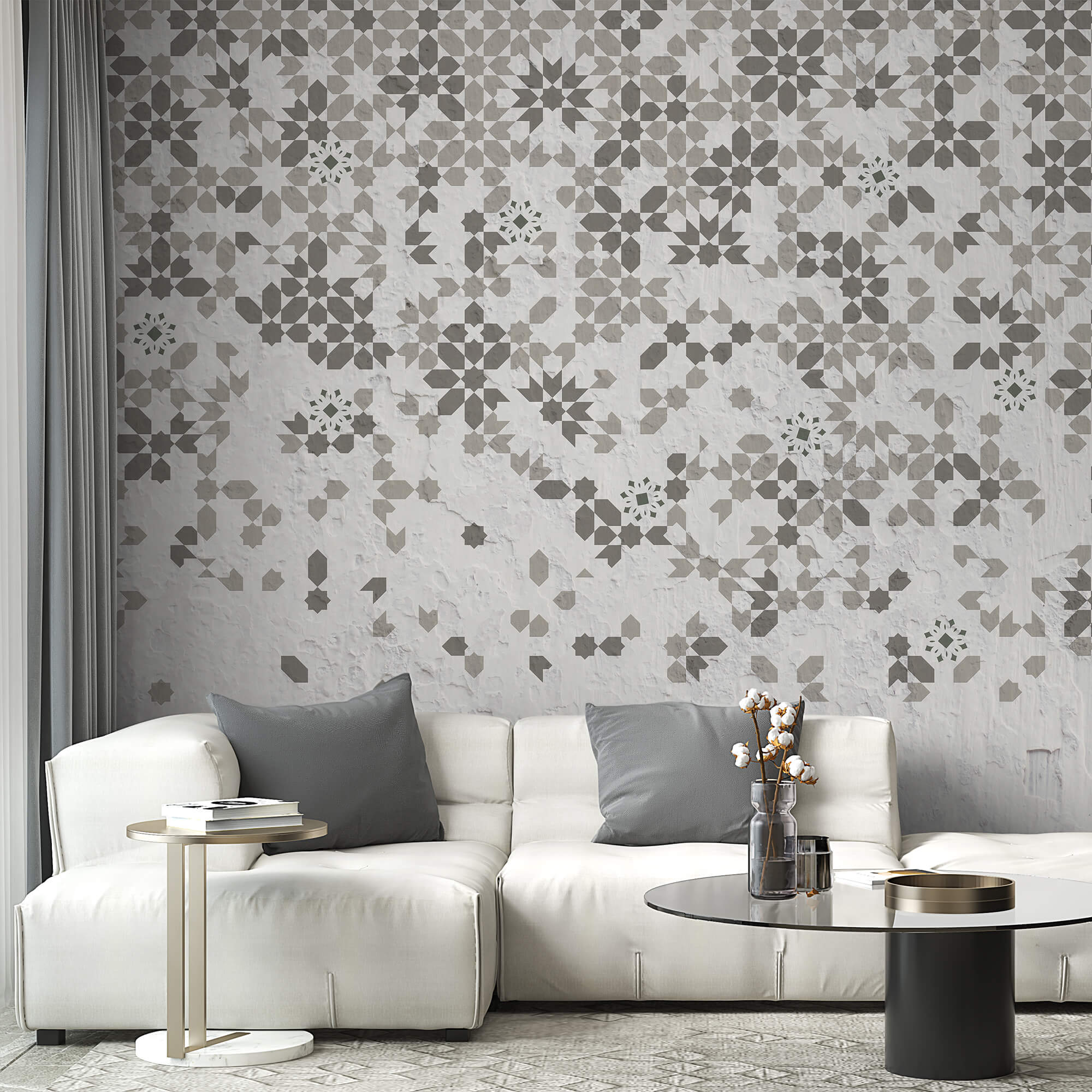 Τοίχος με πολλά διαφορετικά μοτίβα