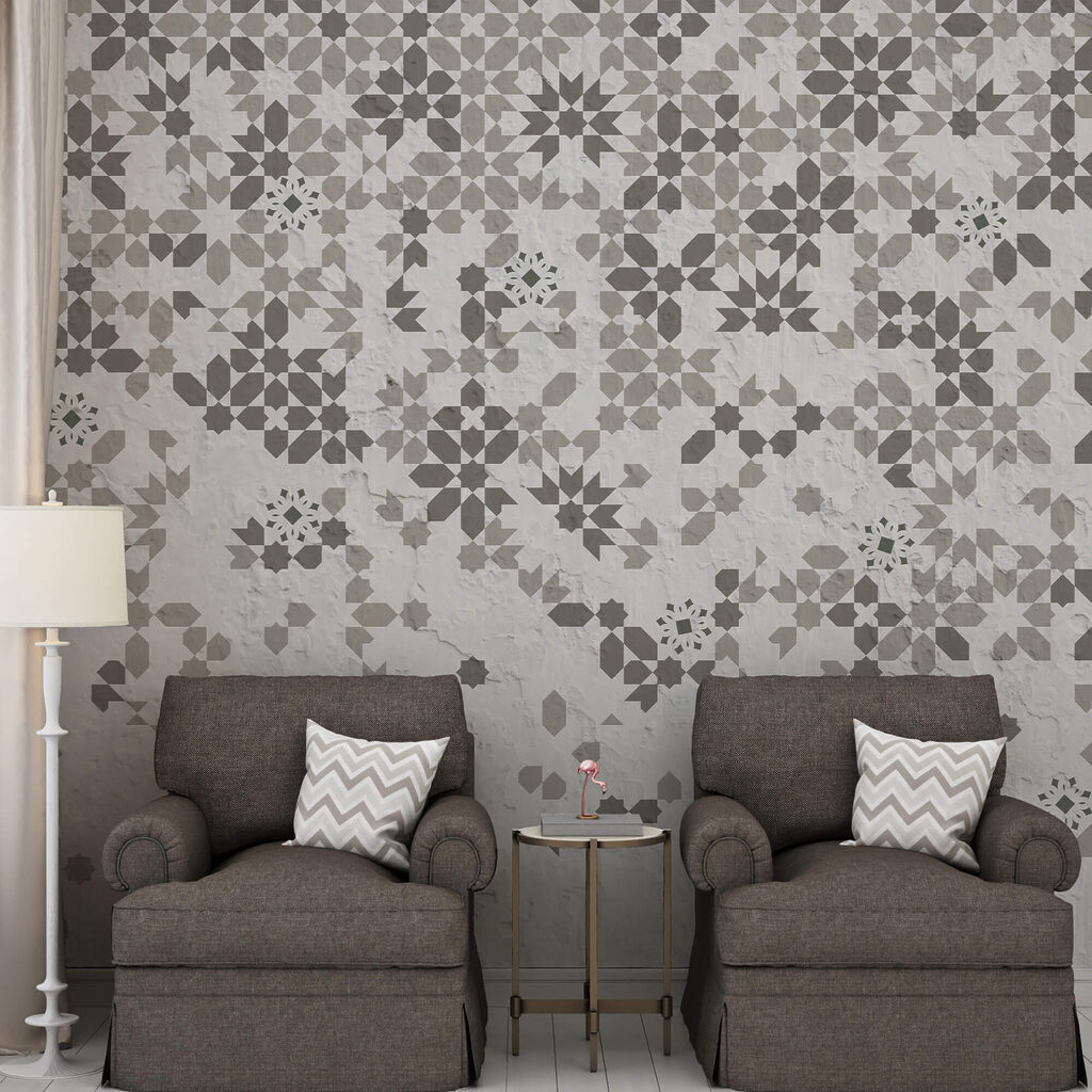 Τοίχος με πολλά διαφορετικά μοτίβα