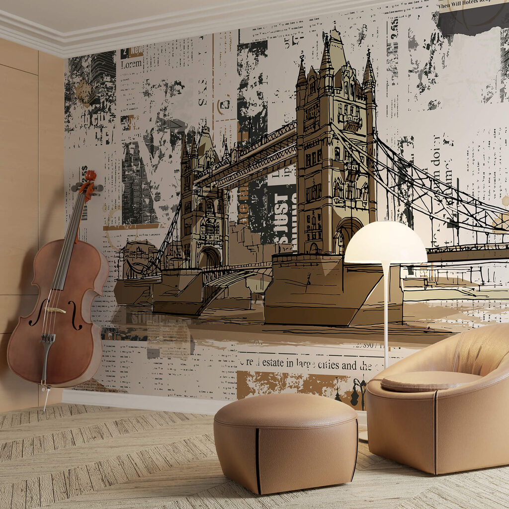 Σχέδιο γέφυρας πάνω από ποτάμι