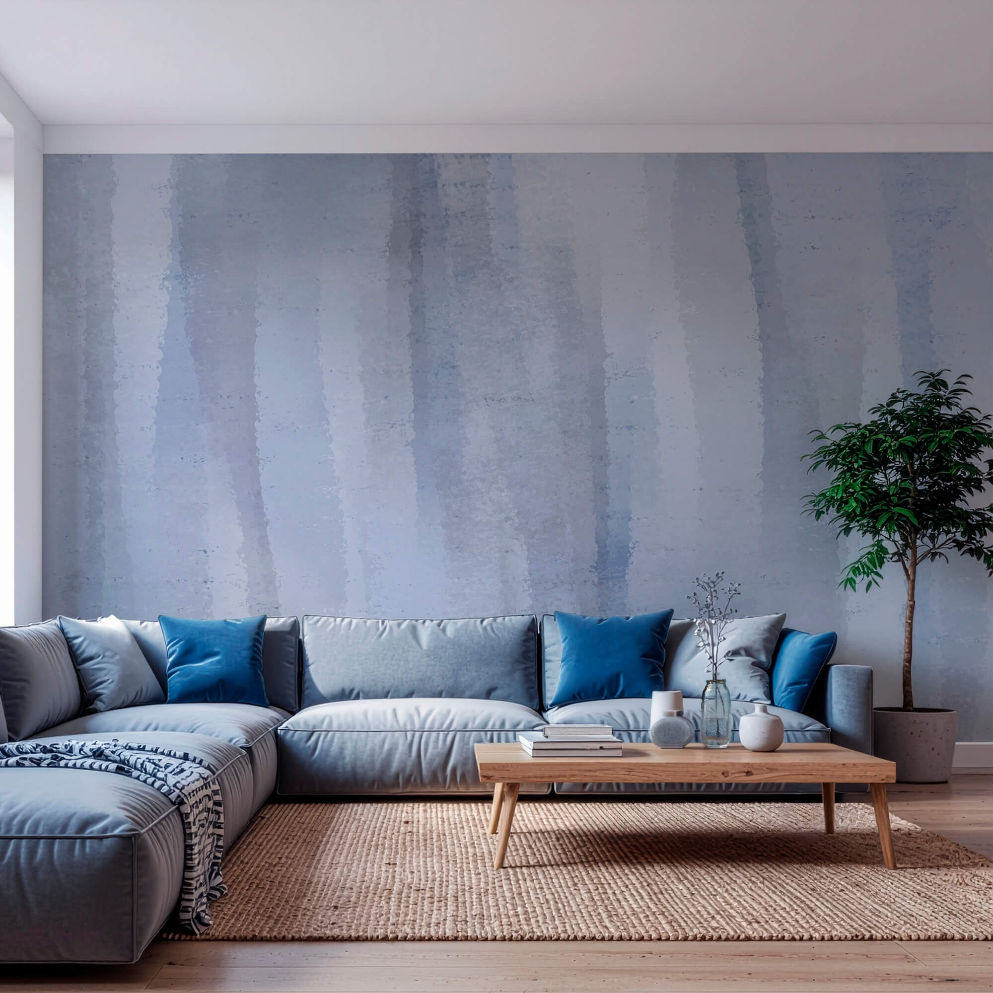 - Μαλακό μπλε αφηρημένο φόντο ακουαρέλας