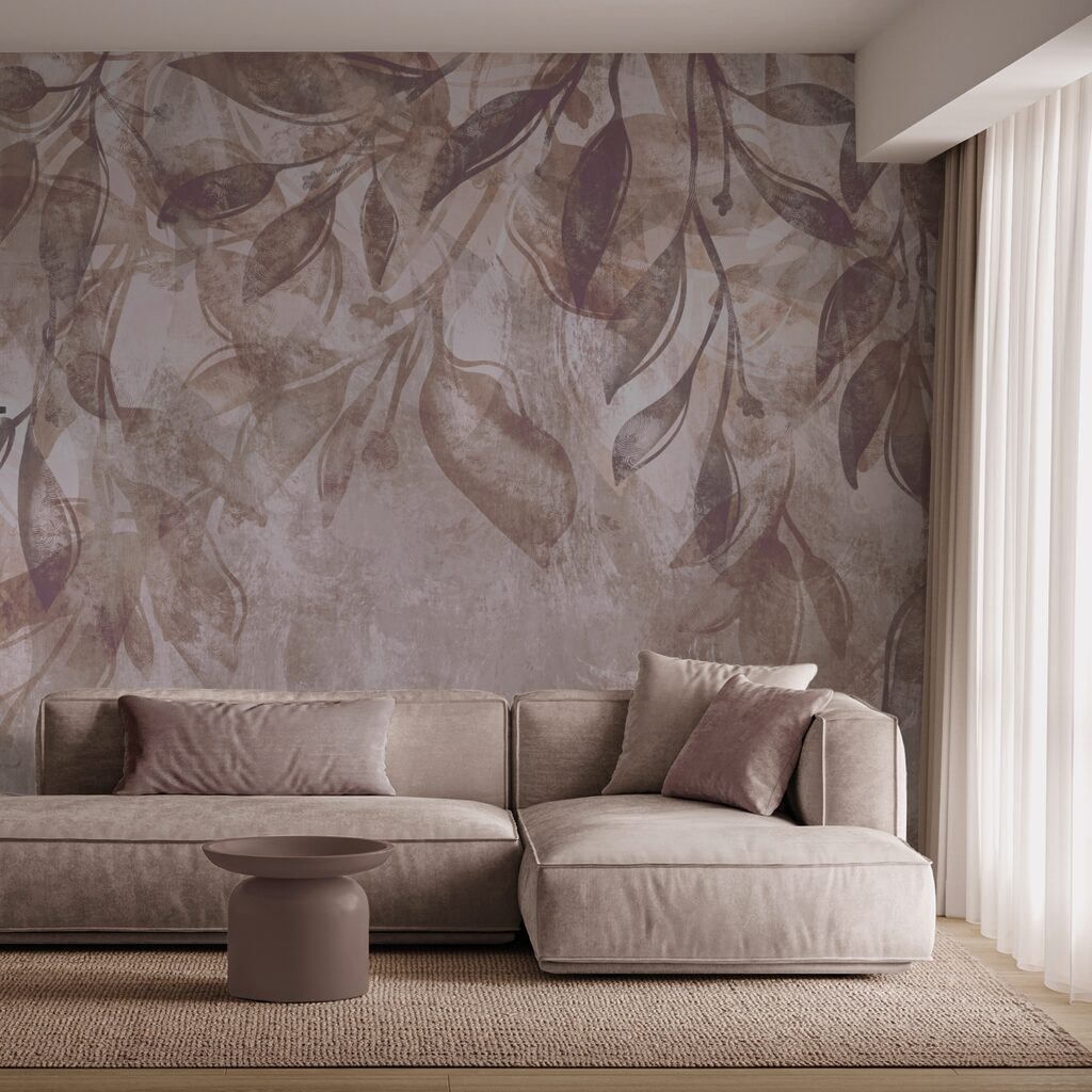 Φύλλα που αιωρούνται σε απαλές αποχρώσεις