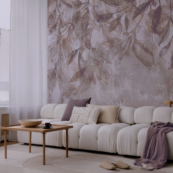 Φύλλα που αιωρούνται σε απαλές αποχρώσεις