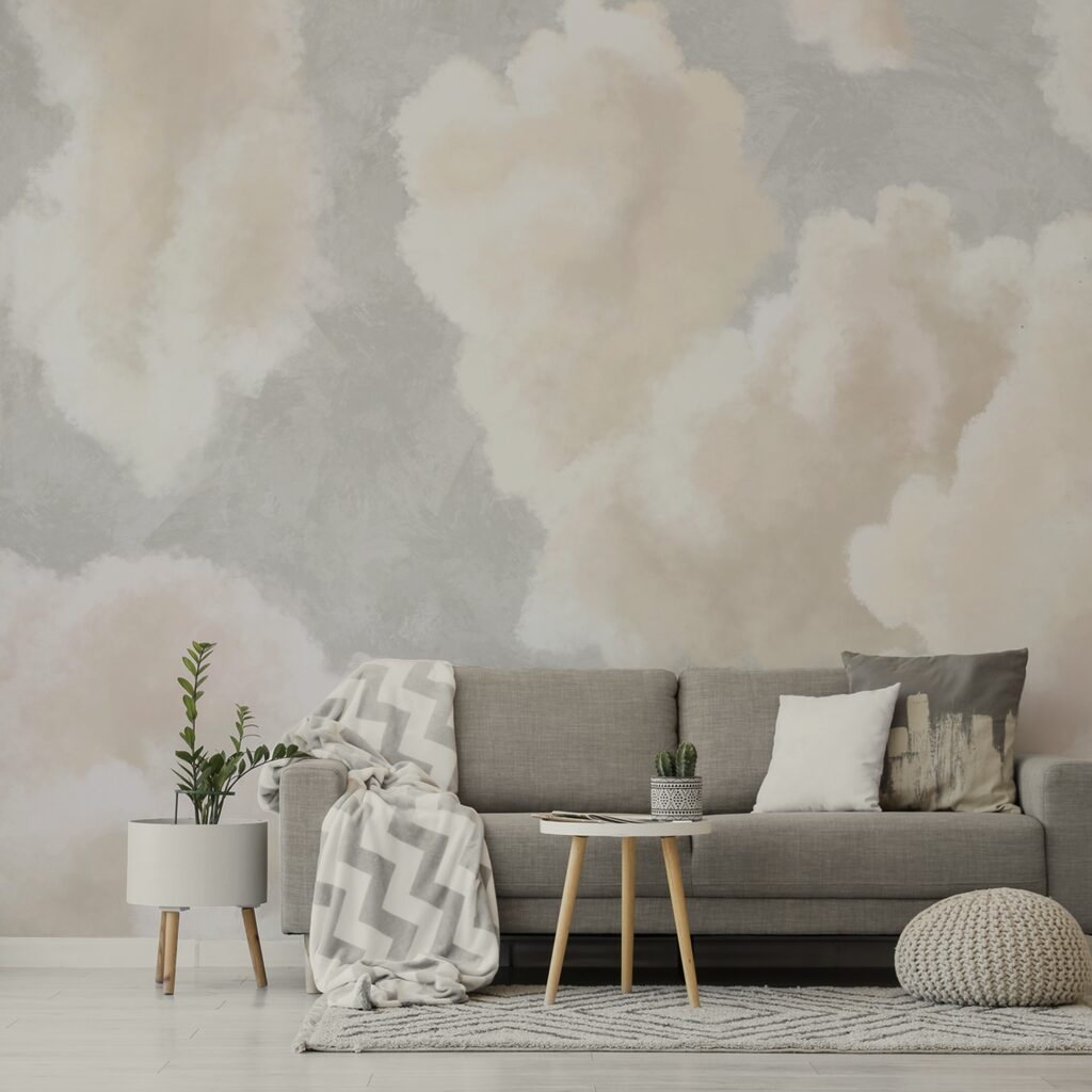 Μαλακά σύννεφα που παρασύρονται σε έναν γαλήνιο ουρανό