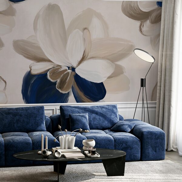 Ταπετσαρίες Ταπετσαρίες Απαλά πέταλα σε γήινους τόνους (Κωδικός προϊόντος: t00297)