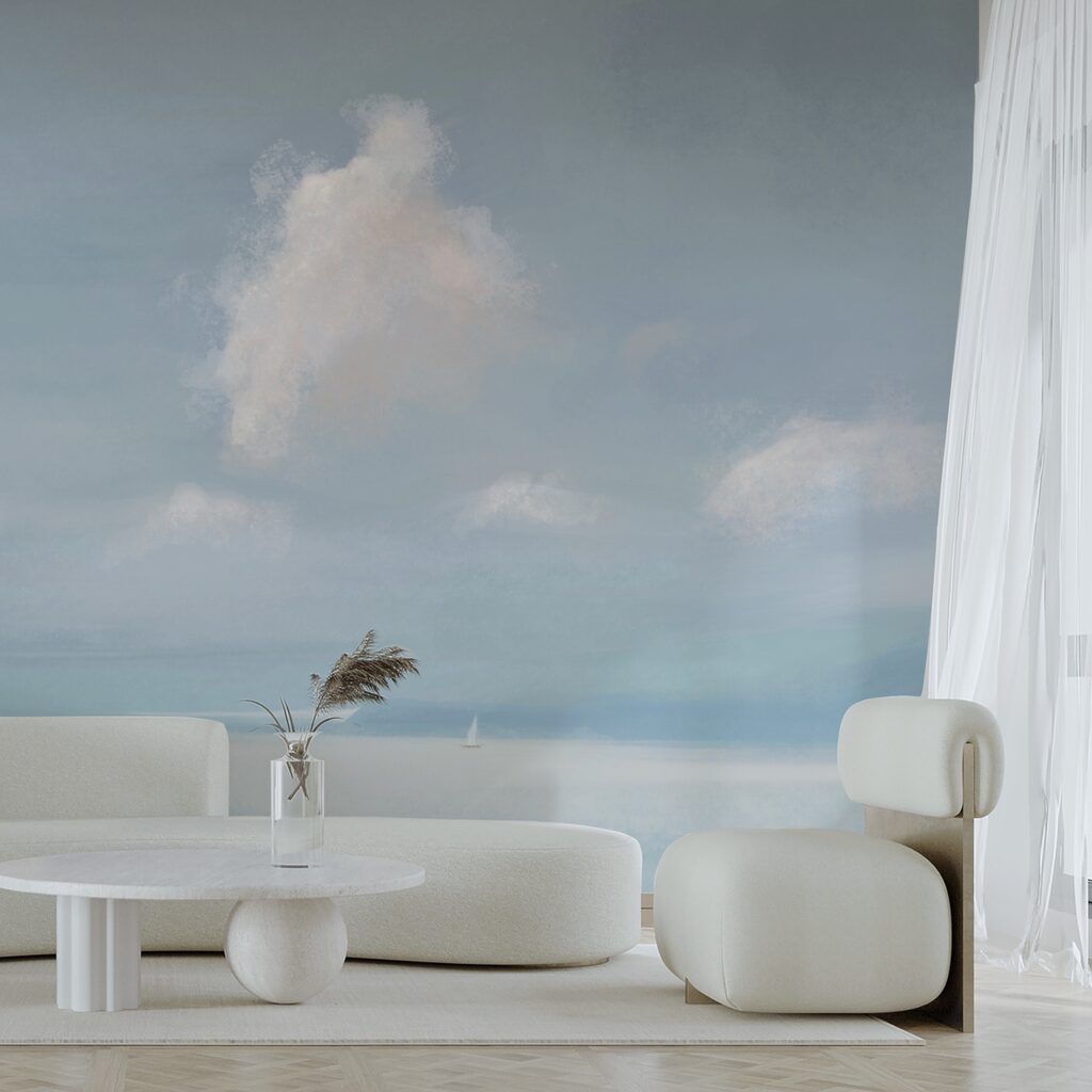 Ιστιοφόρο στη μέση μιας υδάτινης μάζας