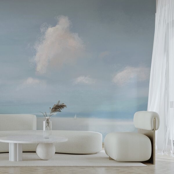 Ιστιοφόρο στη μέση μιας υδάτινης μάζας