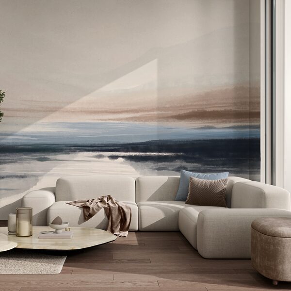 Ακουαρέλα ζωγραφικής μιας λίμνης