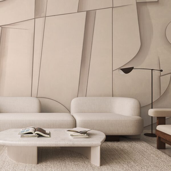 Αφηρημένα σχήματα σε απαλές αποχρώσεις