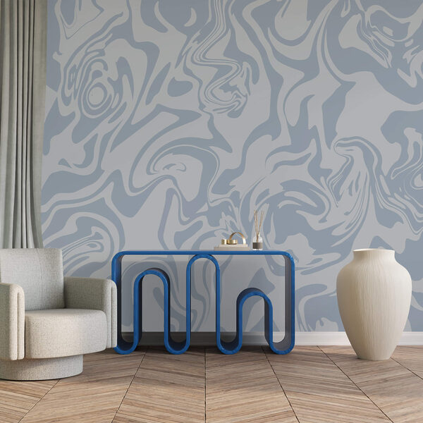 Κύματα απαλών μπλε αποχρώσεων που στροβιλίζονται