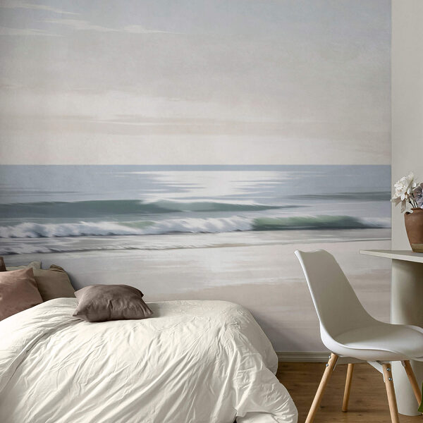 Παραλία με κύματα και άμμο