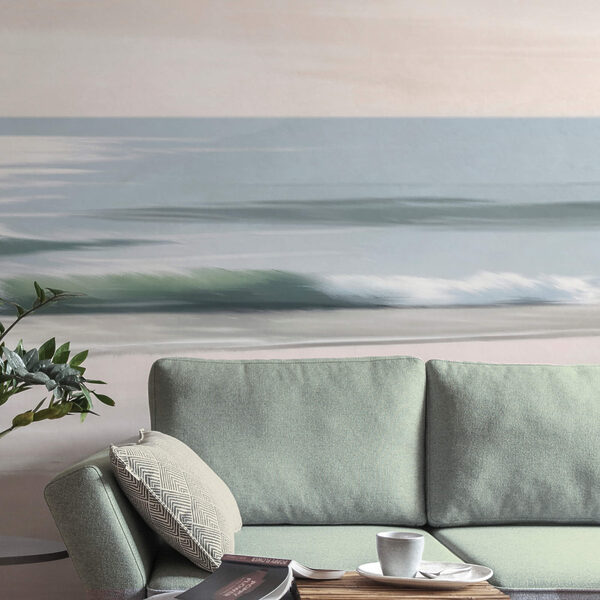 Παραλία με κύματα και άμμο