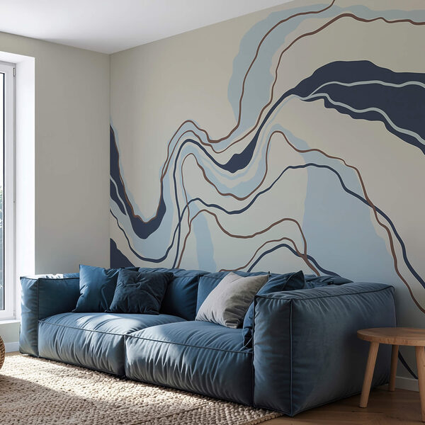 Ρευστές γραμμές σε γαλήνιες αποχρώσεις