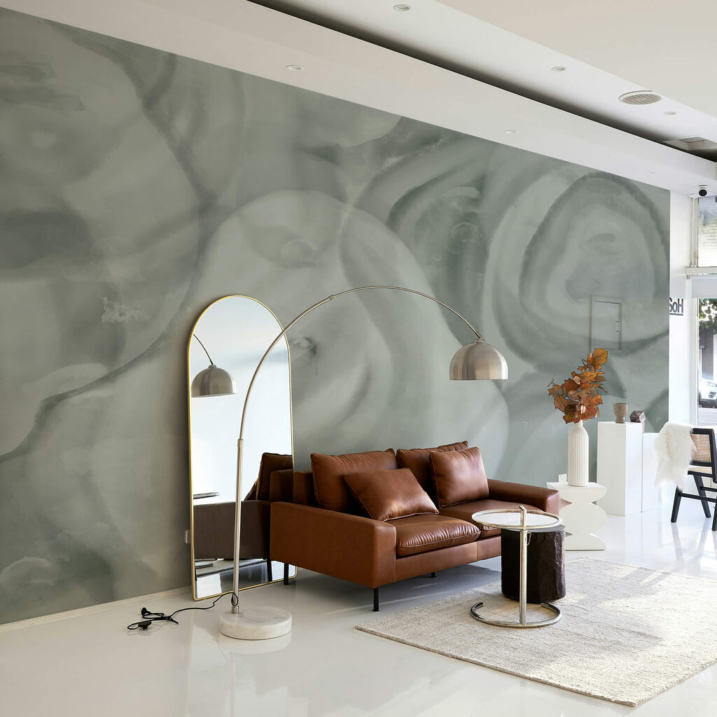 Απαλά, στροβιλισμένα σχήματα σε απαλούς τόνους