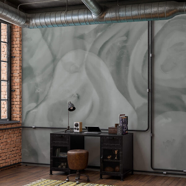 Απαλά, στροβιλισμένα σχήματα σε απαλούς τόνους