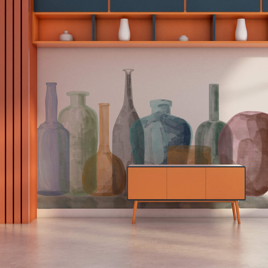 Ομάδα γυάλινων φιαλών