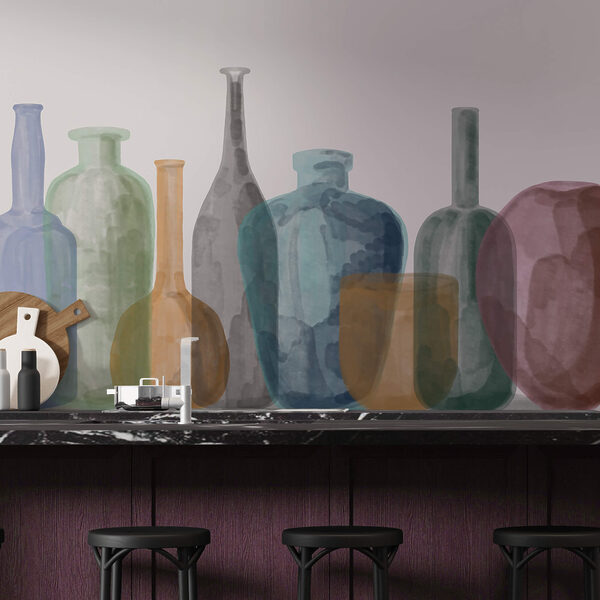 Ταπετσαρίες Ταπετσαρίες Ομάδα γυάλινων φιαλών (Κωδικός προϊόντος: t00353v1)