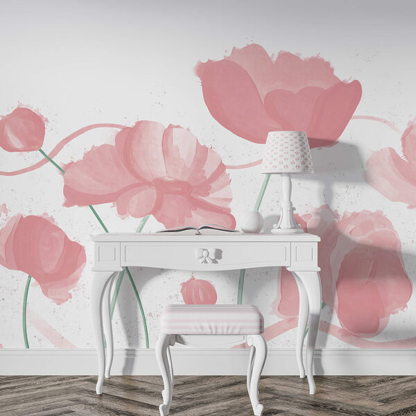 Απαλά ροζ άνθη σε απαλή κίνηση