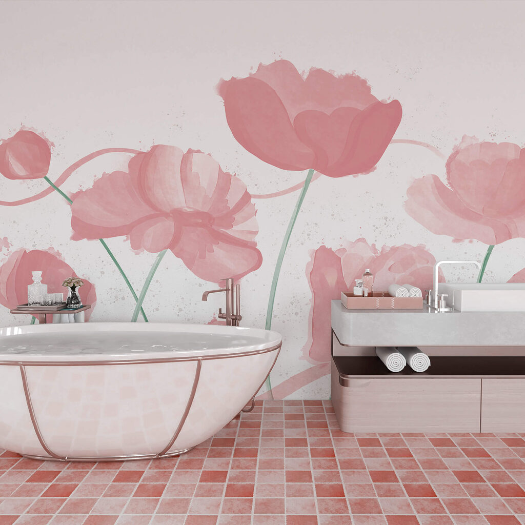 Απαλά ροζ άνθη σε απαλή κίνηση