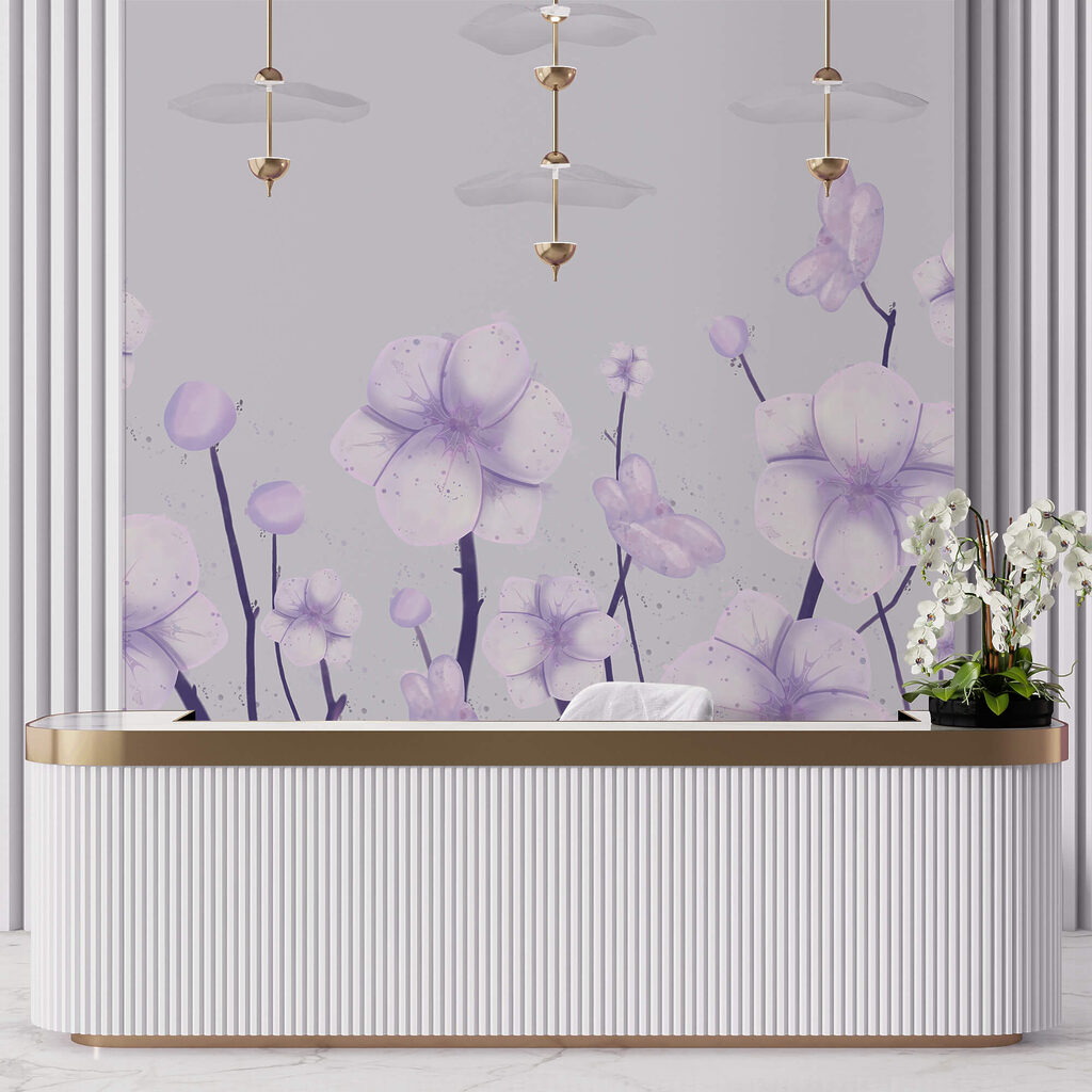 Ομάδα λουλουδιών σε λευκό φόντο