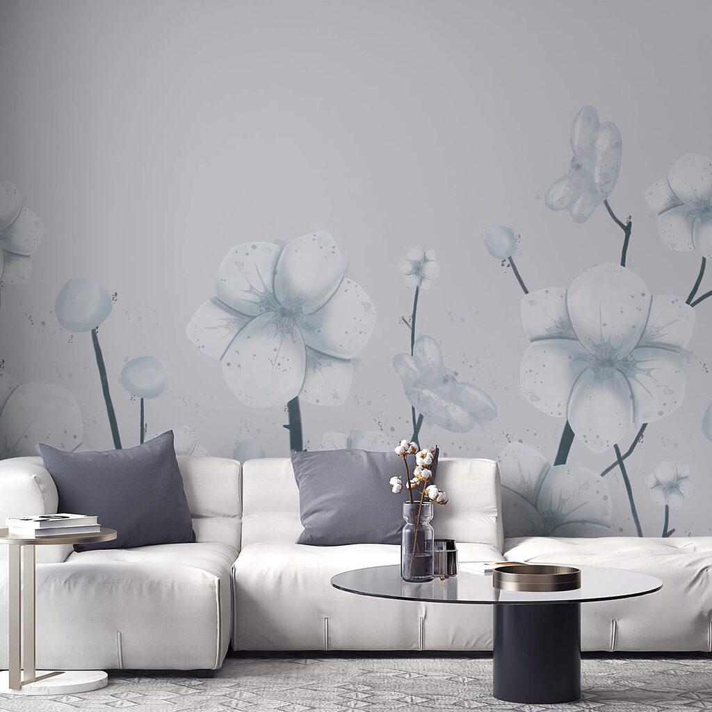 Ομάδα λευκών λουλουδιών