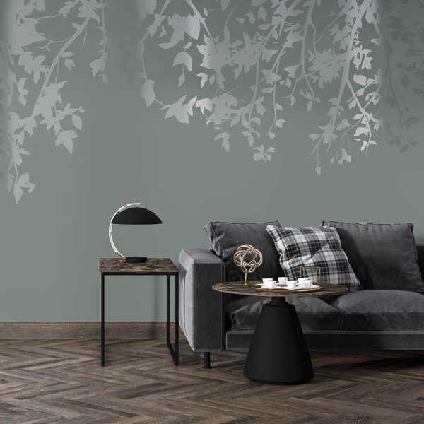 Κλαδιά δέντρων με φύλλα