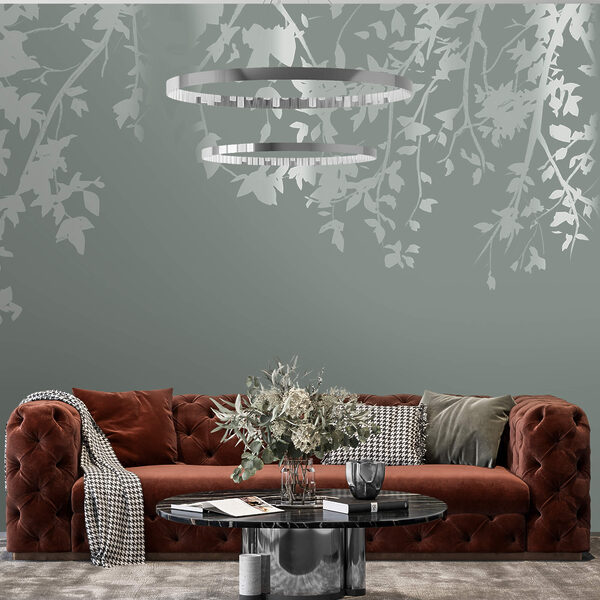 Κλαδιά δέντρων με φύλλα