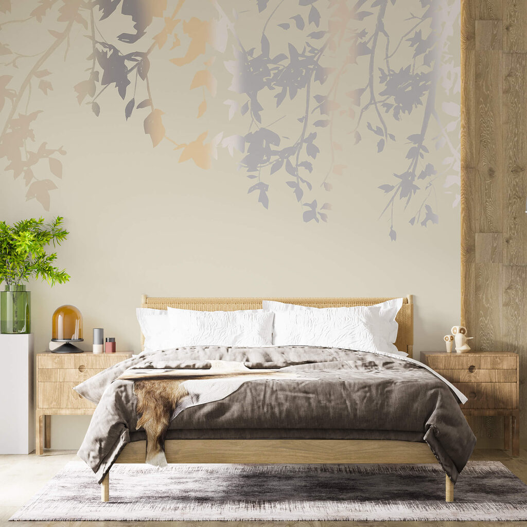 Κλαδιά δέντρων με φύλλα