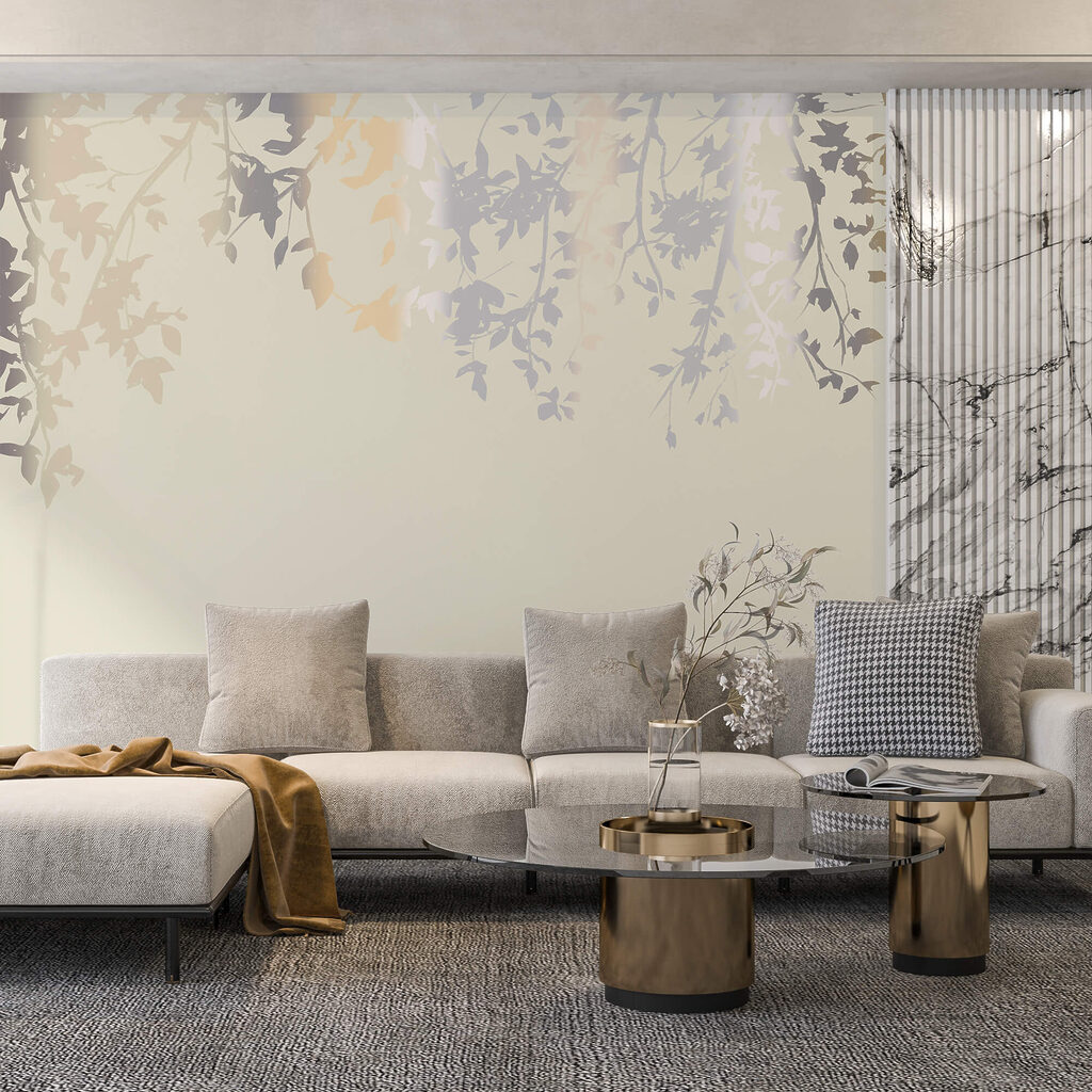 Κλαδιά δέντρων με φύλλα