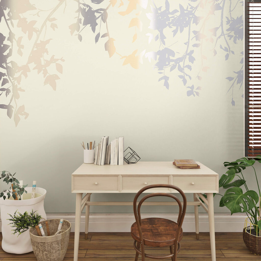 Κλαδιά δέντρων με φύλλα